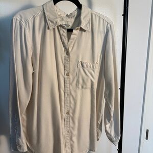 Abercrombie & Fitch Women’s L Cream Button-Up Shirt